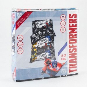 Hasbro Постельное белье 1,5 сп &quot;Let&#039;s rock&quot; Transformers 143*215 см, 150*214 см, 50*70 см -1 шт