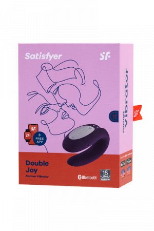 Многофункциональный стимулятор для пар satisfyer partner double joy, силикон, 18 см