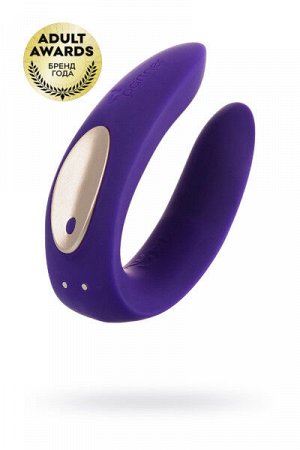 МНОГОФУНКЦИОНАЛЬНЫЙ СТИМУЛЯТОР ДЛЯ ПАР SATISFYER PARTNER TOY PLUS, СИЛИКОН, ФИОЛЕТОВЫЙ, 18СМ