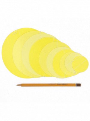 Гирлянда вертикальная Круги 106 см бумага цвет желтый HS-21-7