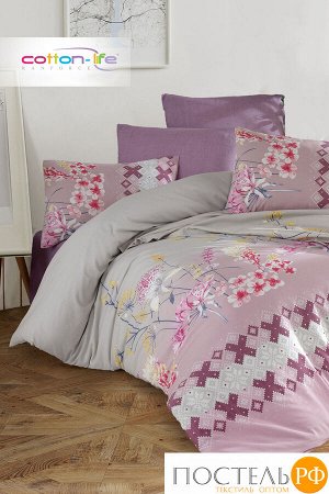 PB0925-S КПБ Istanbul Home COTTON LIFE (LARISSE MOR) 1,5