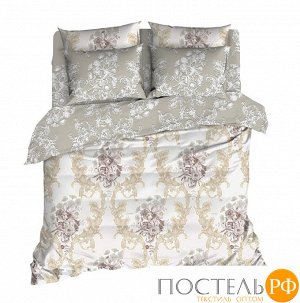 5048/0054 КПБ 1,5сп  Premium MARQUISE "Adele" silver сатин н(2) 50*70