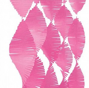 Гирлянда Волна 3м гофрир.бумага цвет розовый HS-40-28