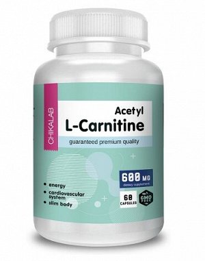 Жиросжигатель Л-Карнитин L-Carnitine Acetyl Chikalab 60 капс.