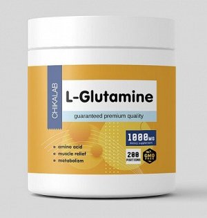 Аминокислота Л- Глютамин L-Glutamine Chikalab 200 гр.