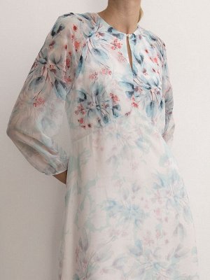 Шифоновое платье PL1092/geranium