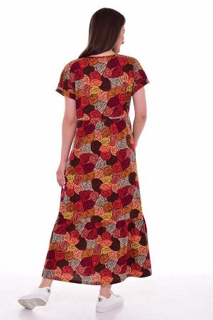 Платье женское 4-082в (бордо)