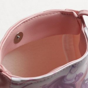 Сумка детская «Единорог», отдел на кнопке, цвет розовый