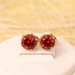 Серьги-гвоздики позолота  H01-8487
