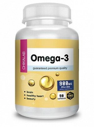 Жирные кислоты Омега 3 Omega-3 Chikalab 90 капс.