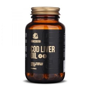 Жирные кислоты Cod Liver Oil Omega 3+Vitamins A&D GRASSBERG 60 капс.