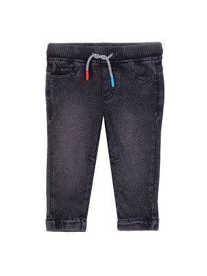 Брюки Детские джинсовые брюки REGULAR выполнены из качественного хлопкового материала, который легко стирается и долго служит. Брюки удобно сидят благодаря широкой трикотажной резинке на талии, котору