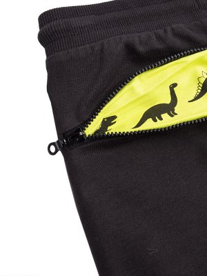 Брюки Трикотажные брюки с поясом на завязках. Благодаря качественному составу, поясу-завязке и резинкам внизу штанин, брюки отлично вписываются в любой гардероб. Дизайн дополняют дерзкие принты на кол