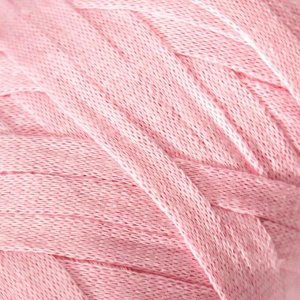 Пряжа-шнур "Ribbon" 40% полиэстер, 60% хлопок 125м/250гр (762 св.розовый)