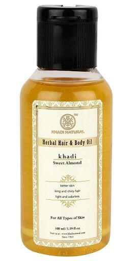 Масло миндаля сладкого Кхади Sweet Almond Oil Khadi Natural 100 мл.