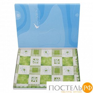 CONFESTYL Скатерть ФЛОРА-Conf 140*180, 100% хлопок, зеленый 231