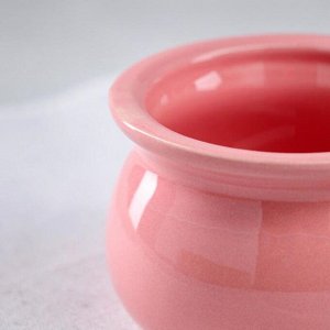 Форма для выпечки "Рамекин", керамическая, розовая, 0.25 л