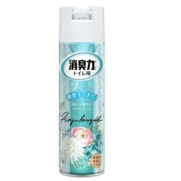 Освежитель воздуха для туалета "SHOSHU RIKI" (аэрозоль для туалета с антибактериальным эффектом «Воздушный букет») 330 мл / 24