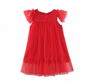 Платье для девочки, цвет красный