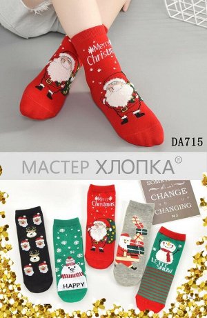 Носки детские новогодние (5 пар)