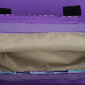 Рюкзак молодёжный, отдел на молнии, с косметичкой, цвет бирюзовый/сиреневый