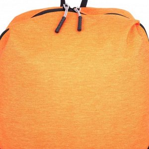 Рюкзак молодежный, отдел на молнии, 3 наружных кармана, цвет оранжевый