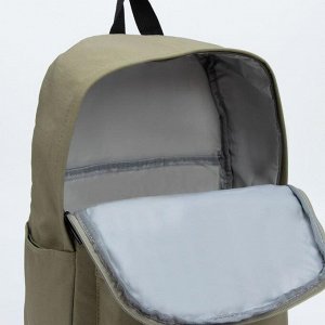 Рюкзак, отдел на молнии, наружный карман, цвет хаки