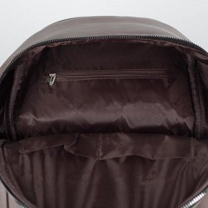 Рюкзак, отдел на молнии, 2 наружных кармана, 2 боковых кармана, цвет бежевый