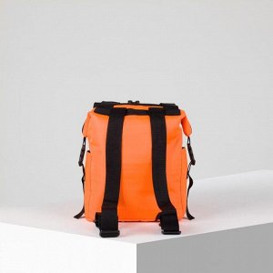 Рюкзак-сумка, отдел на молнии, наружный карман, цвет оранжевый