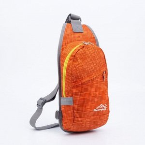 Рюкзак, отдел на молнии, наружный карман, водоотталкивающая ткань, цвет оранжевый 5524104