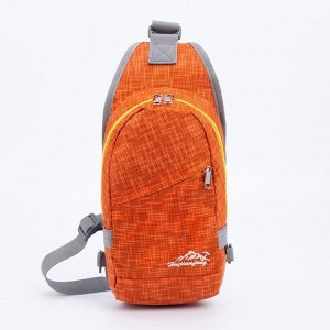 Рюкзак, отдел на молнии, наружный карман, водоотталкивающая ткань, цвет оранжевый 5524104