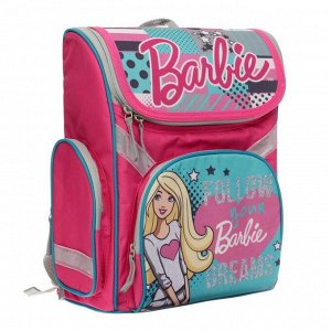 Ранец Стандарт Barbie 35*26,5*13 дев напол: мешок, пенал подарок Barbie, розовый