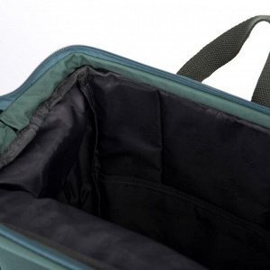 Рюкзак-сумка, отдел на молнии, 6 наружных кармана, цвет зелёный