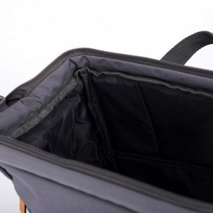 Рюкзак-сумка, отдел на молнии, 6 наружных кармана, цвет серый