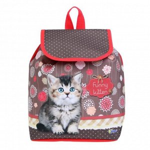 Рюкзак детский СР-01, 29*22*13,5, мал Funny kitten 56528