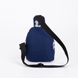Сумка-рюкзак, отдел на молнии, наружный карман, дышащая спинка, цвет синий