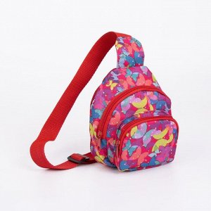Сумка-рюкзак, отдел на молнии, наружный карман, дышащая спинка, цвет розовый