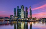3D Ковер «Москва Сити вечером»