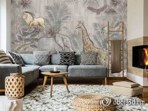 3D Фотообои «Экзотический пейзаж»