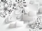 3D Фотообои «Монохромная композиция»