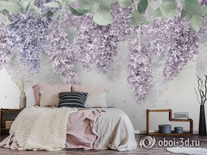 3D Фотообои  "Сиреневый декор"