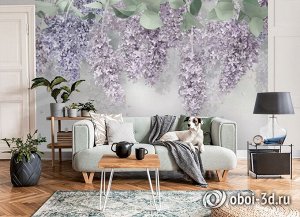 3D Фотообои  "Сиреневый декор"