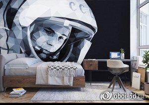 3D Фотообои «Юрий Гагарин»