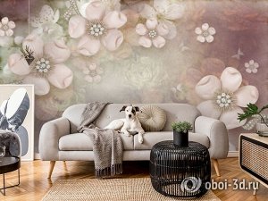 Design Studio 3D 3D Фотообои «Ювелирные яблоневые цветы»