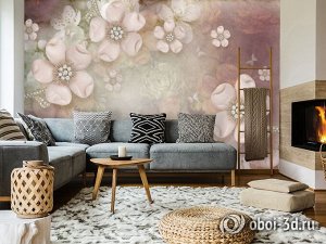 Design Studio 3D 3D Фотообои «Ювелирные яблоневые цветы»