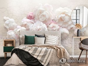 Design Studio 3D 3D Фотообои «Композиция с роскошными пионами»