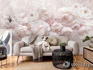 Design Studio 3D 3D Фотообои «Ажурные пионы»