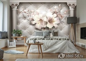 Design Studio 3D 3D Фотообои  «Архитектурная инсталляция с лилиями»