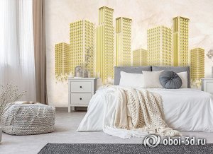 3D Фотообои «Золотой город»