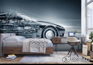 3D Фотообои «Нереальная скорость»